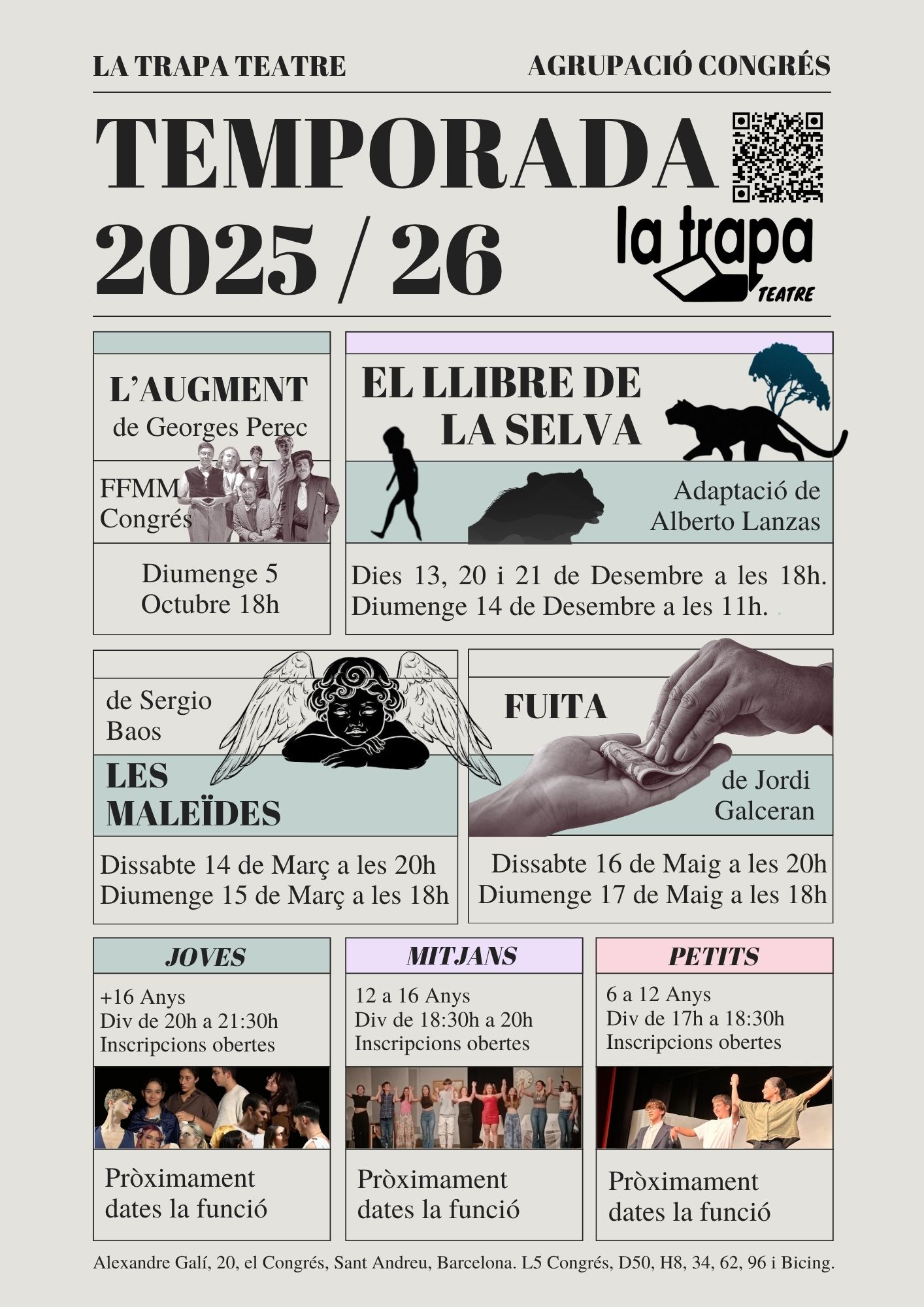 Presentem la Temporada 2025/26 de La Trapa Teatre